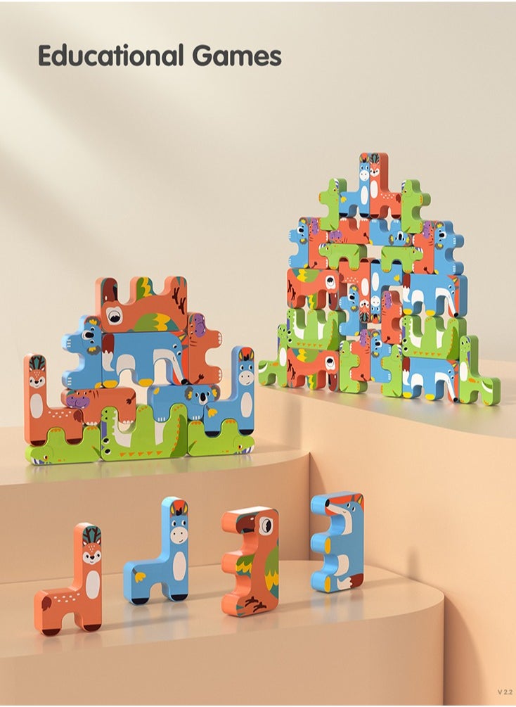 TUMAMA KIDS Tumama Animals Stacking Game - Set of 15  - Image 4