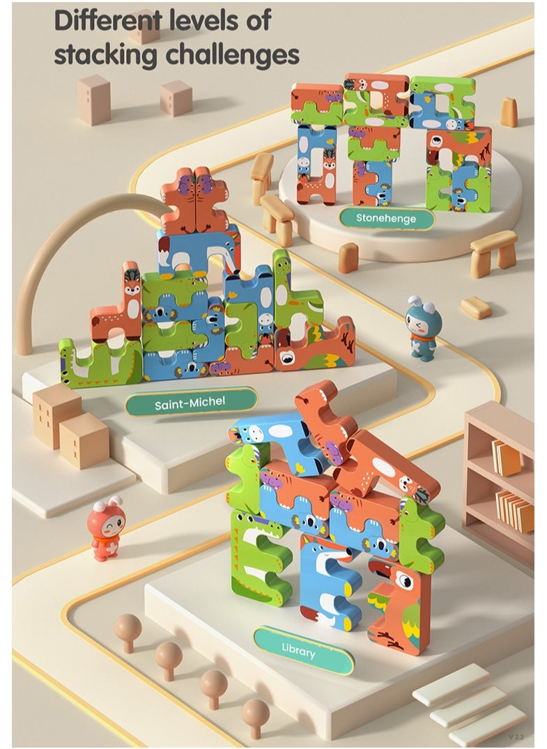 TUMAMA KIDS Tumama Animals Stacking Game - Set of 15  - Image 5