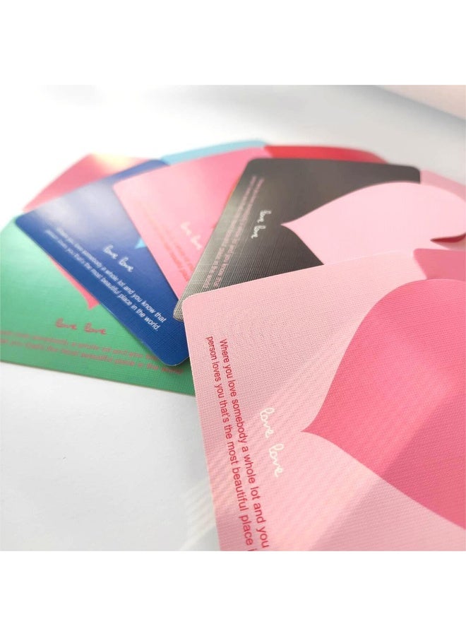 BenQuand 25Pcs Color Foldable Love Heart Greeting Cards,Color Romantic Heart Blank Cards Note Card, Wedding Card Flower Card. - Image 2
