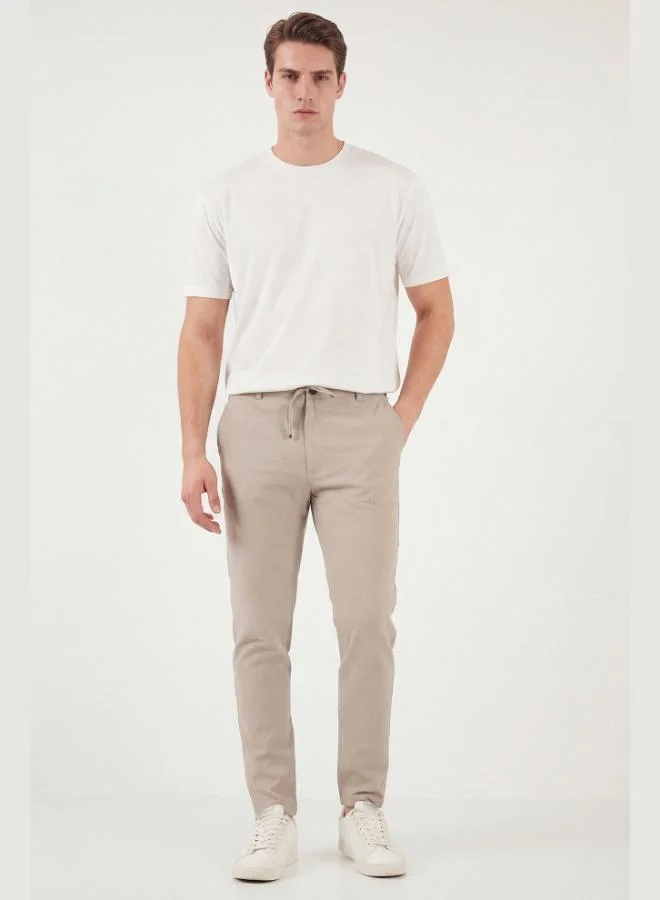 Buratti  Buratti Slim Fit Regular Waist Tapered Leg Trousers Men's Pants 6841483 for Men | Best Price UAE