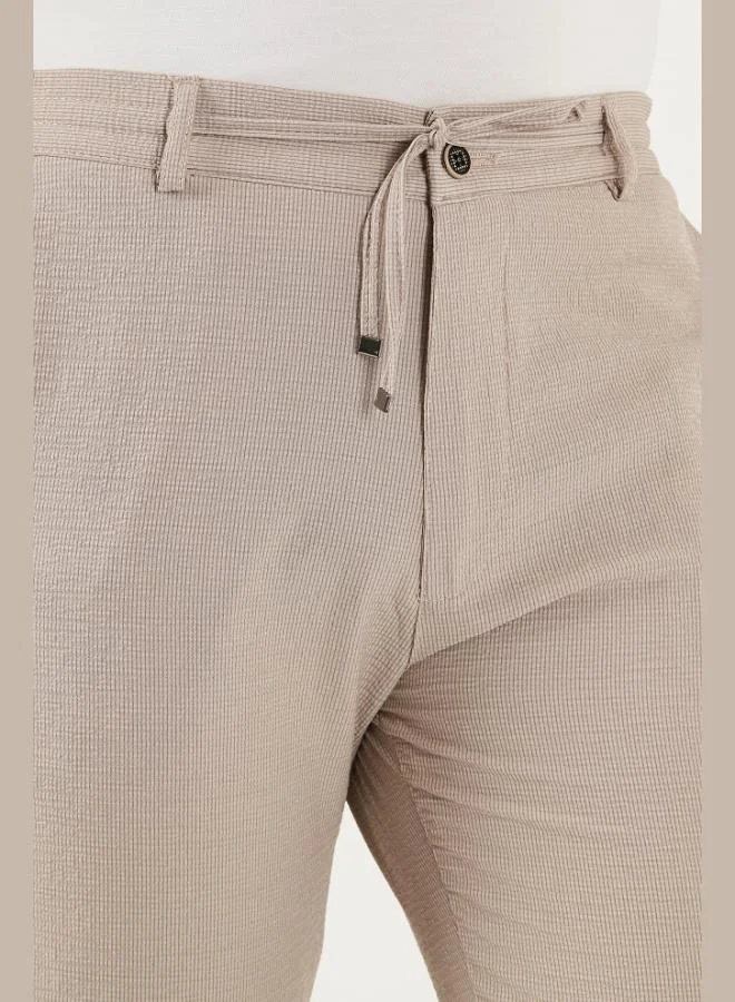 Buratti  Buratti Slim Fit Regular Waist Tapered Leg Trousers Men's Pants 6841483 for Men | Best Price UAE