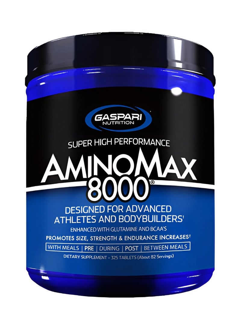 Gaspari Nutrition, Amino Max 8000, Amino Acids, 325 Tabs, 82 Servings - Image 1