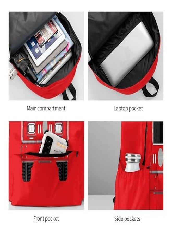 Droerfes Tie Dye Backpack School Bag Lightweight Bookbag Laptop Travel Daypack For Kids Girls Boys Teens, Fire Truck, One Size, Cartoon - Image 5