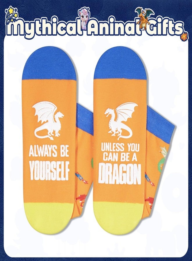 Happy Pop HAPPYPOP Dragon Gifts for Women Men - Funny Dragon Socks for Men, Animal Gifts for Teens, Adults - Image 4