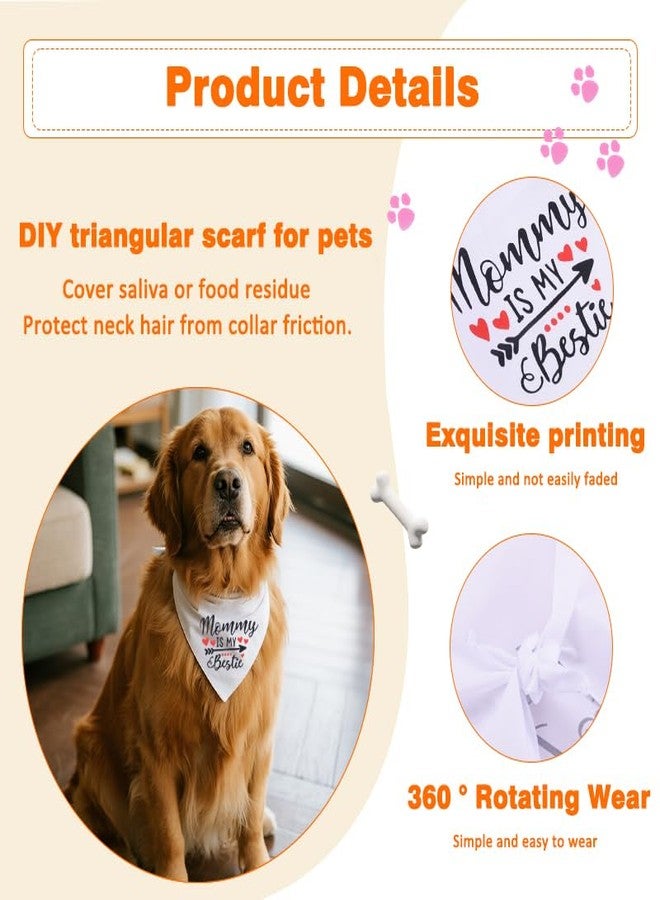 YangQian Dog Triangle Bandana Scarf Pet Costumes for Dogs Mama Mom Gifts for Women Christmas Engagement Wedding Birthday Gift for Dog Lover Woman Bandana Dogs Owner Gift Ideas Pet Apparel Accessories Outifts - Image 4