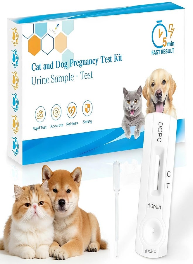 At-Home Dog & Cat Pregnancy Test Kit - Urine Detection for Early Pregnancy Confirmation, Fast 5-10-Min Results, 98.8% Accurate, Non-Invasive & Stress-Free - Image 1