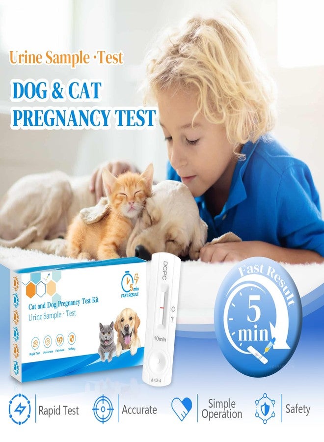 At-Home Dog & Cat Pregnancy Test Kit - Urine Detection for Early Pregnancy Confirmation, Fast 5-10-Min Results, 98.8% Accurate, Non-Invasive & Stress-Free - Image 2
