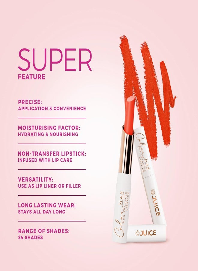 Juice Long Lasting, 4pc Lipstick Combo Set For Women(Light Brown-M23 Bullet Lipstick, Red Flag-MCR11 Play up Lip Crayon, Red Hotness-M09 Liquid Lipstick, Cocoa Kiss-M02 Slim Stick) - Image 4
