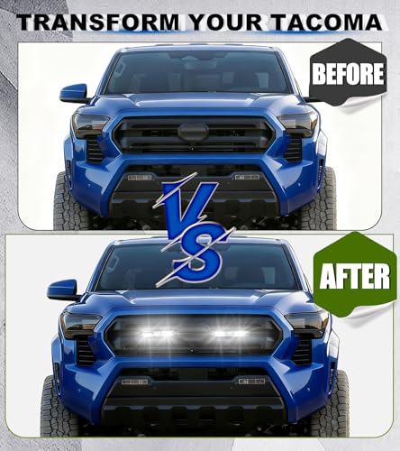 NEOXIST Direct-Snap LED Grill Lights for 2024 2025 2026 Toyota Tacoma Raptor Lights Front Grille Light Bar 4th Gen Tacoma Accessories (White, SR SR5 Only) - Image 3