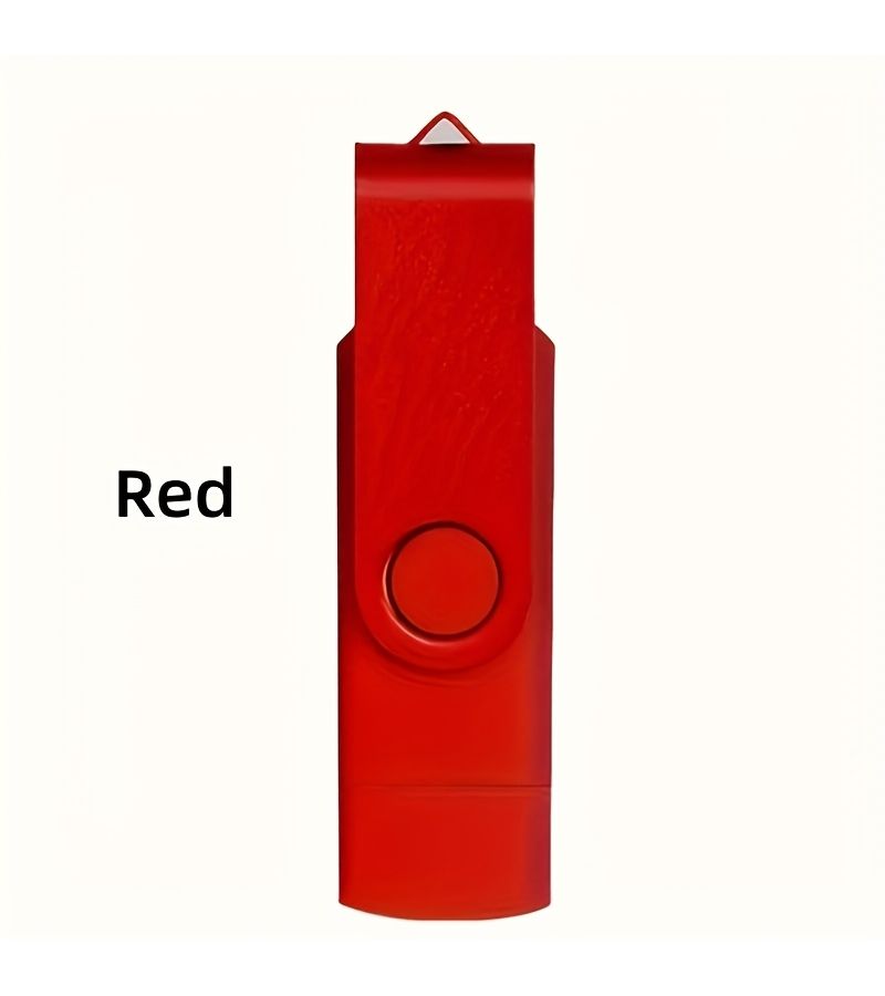 2 In 1 USB Flash Drive 256MB USB Type C Memory Stick Rotating Connector Design For Smartphone Computer Portable Storage Black - Image 5