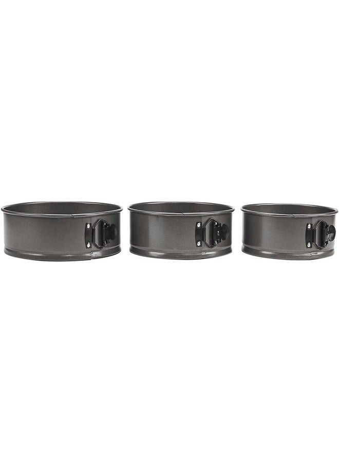 GoodCook Everyday Nonstick Steel 3pc Springform Set, 8.5", 9.5", 10.25", Gray - Image 4