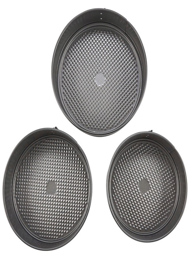 GoodCook Everyday Nonstick Steel 3pc Springform Set, 8.5", 9.5", 10.25", Gray - Image 5