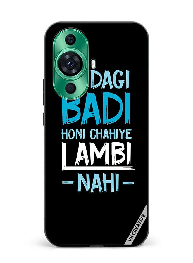 VR CREATIVE Protective Case Cover For Huawei nova 11 Pro Zindagi Badi Honi Chaiye Design Multicolour - Image 1