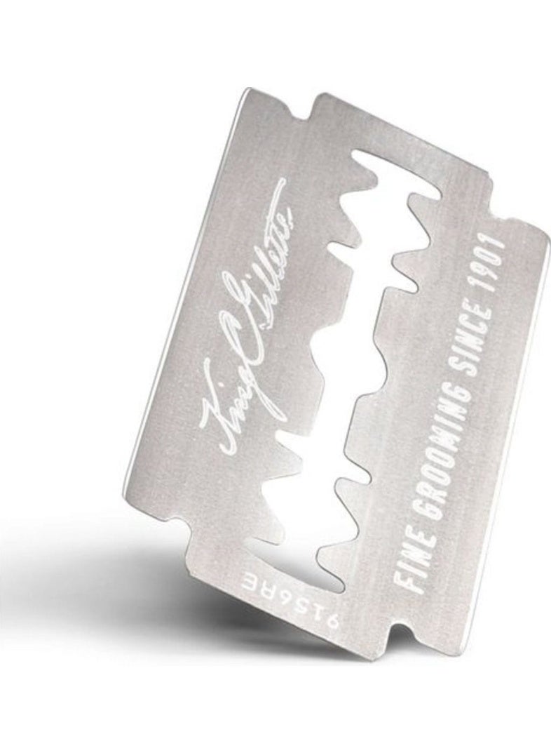 King C. Gillette Double Edge Safety Razor Blades x10 - Image 2