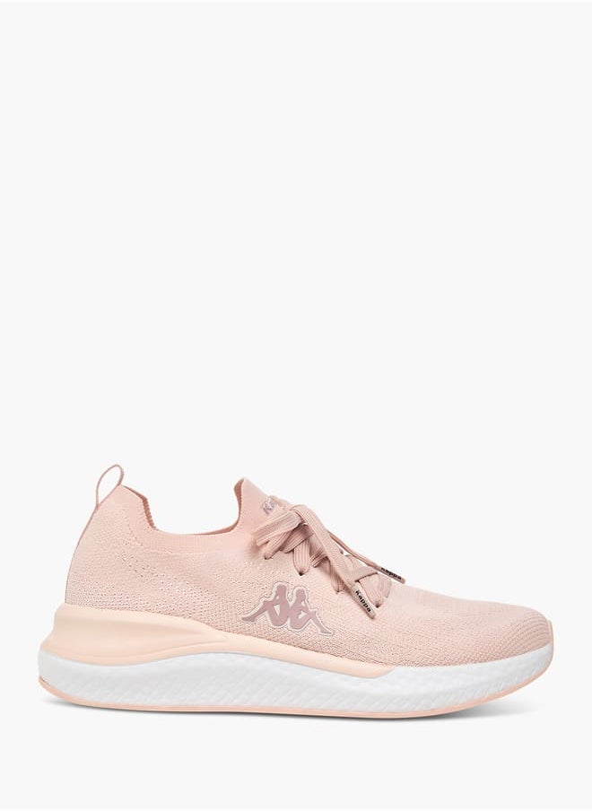 Kappa - Womens Logo Print Lace-Up Sports Shoes with Pull Tab - Image 1