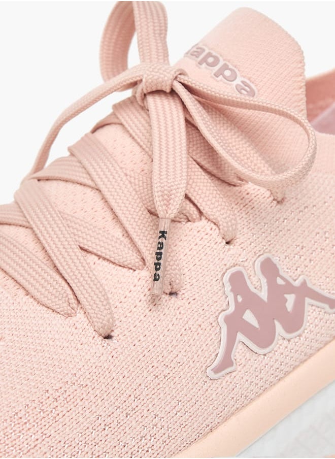 Kappa - Womens Logo Print Lace-Up Sports Shoes with Pull Tab - Image 1