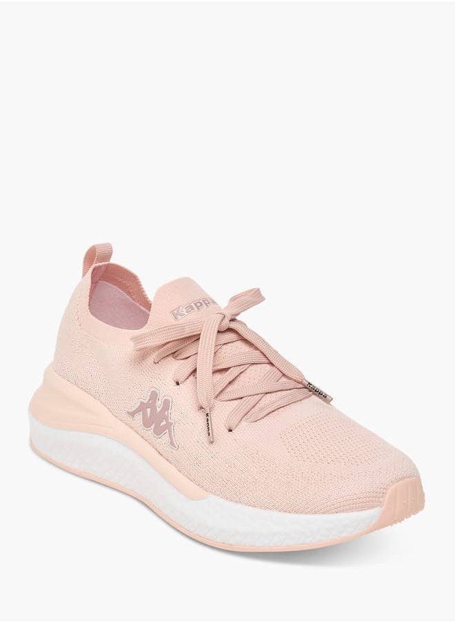 Kappa - Womens Logo Print Lace-Up Sports Shoes with Pull Tab - Image 1