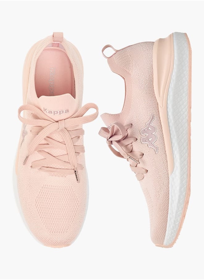 Kappa - Womens Logo Print Lace-Up Sports Shoes with Pull Tab - Image 1