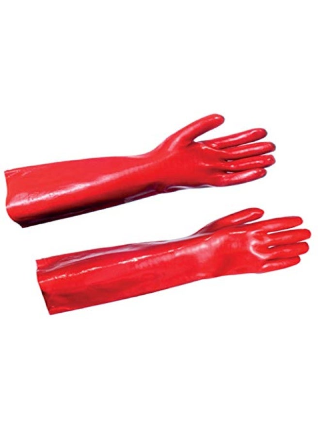 ROBUSTLINE Rubber Gloves 1 Pair Red