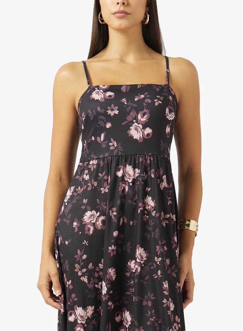 Ella  Floral Print Dress for Women | Best Price UAE