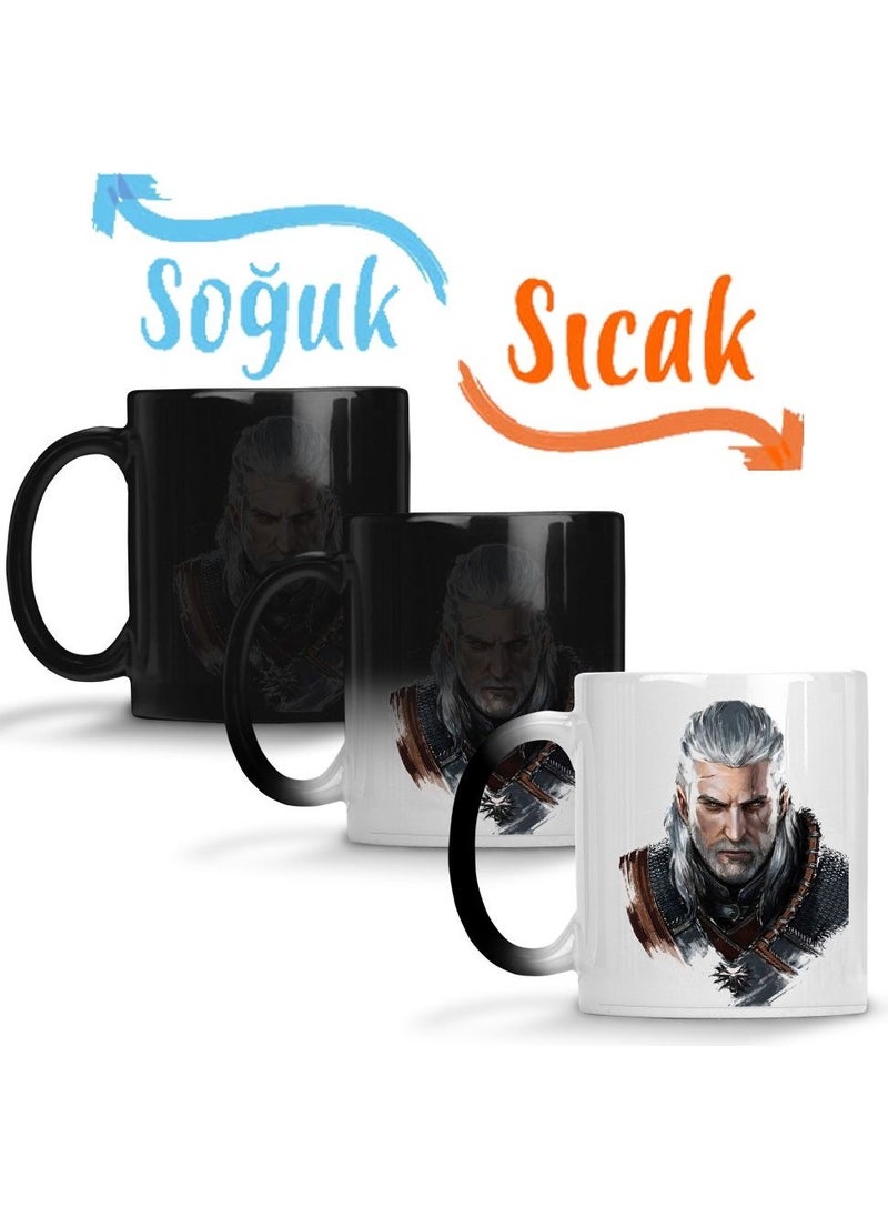 Baskı Dükkanı - Print Shop The Witcher Geralt Of Rivia Magic Mug Porcelain - Image 1