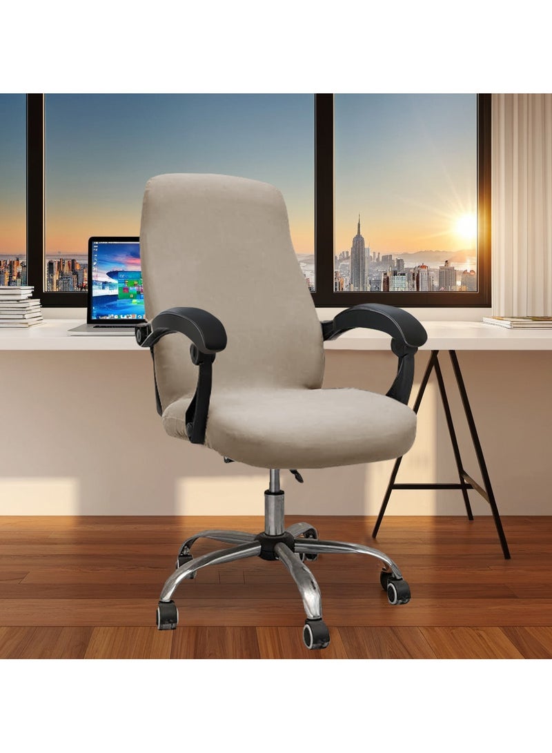 DUNISO Computer Office Chair Covers, Universal  Removable Computer Chairs Cover Stretch Rotating Mid Back Chair Slipcovers Cover Washable Seat Cushion Protectors For Office Computer Chairs  - Image 2