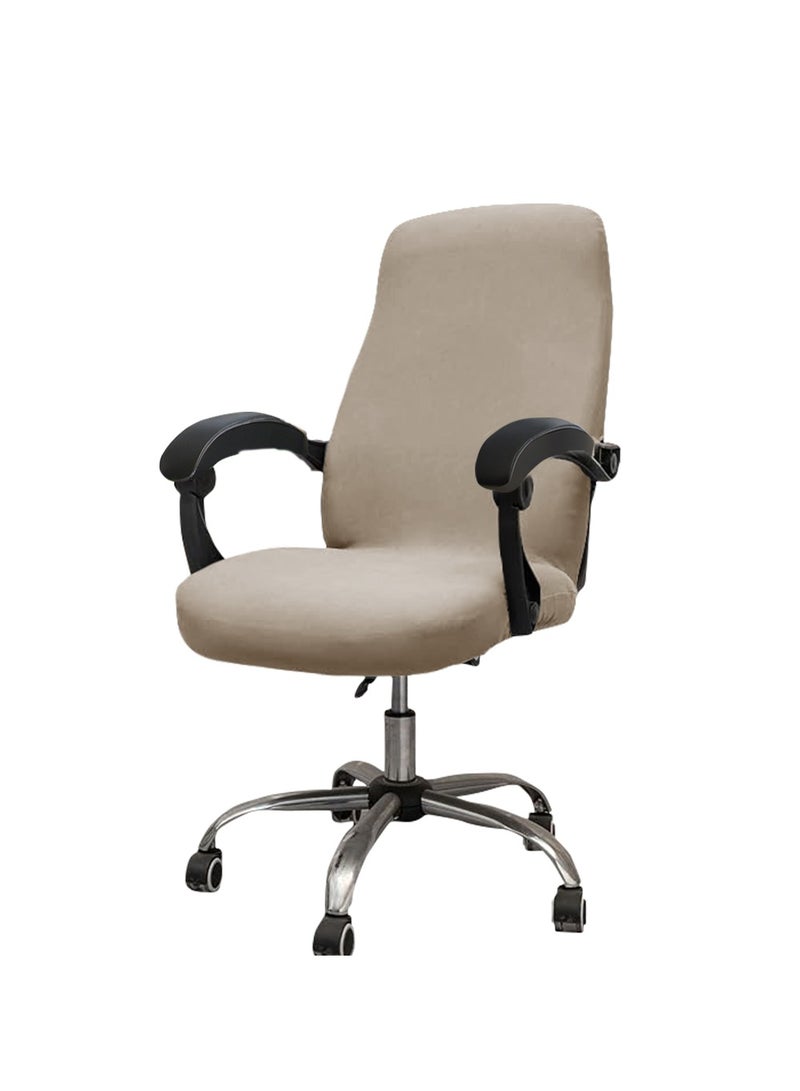 DUNISO Computer Office Chair Covers, Universal  Removable Computer Chairs Cover Stretch Rotating Mid Back Chair Slipcovers Cover Washable Seat Cushion Protectors For Office Computer Chairs  - Image 4