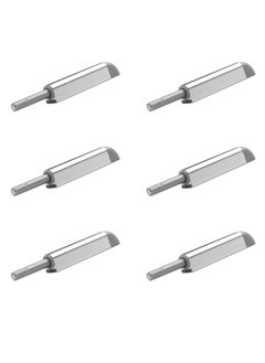 Y&D Magnetic Touch Latch, Door Catch Push to Open Latch Adjustable Cabinet Closures Release Catches Damper for Kitchen Closet Wardrobe Cupboard (6Pcs Silver) 