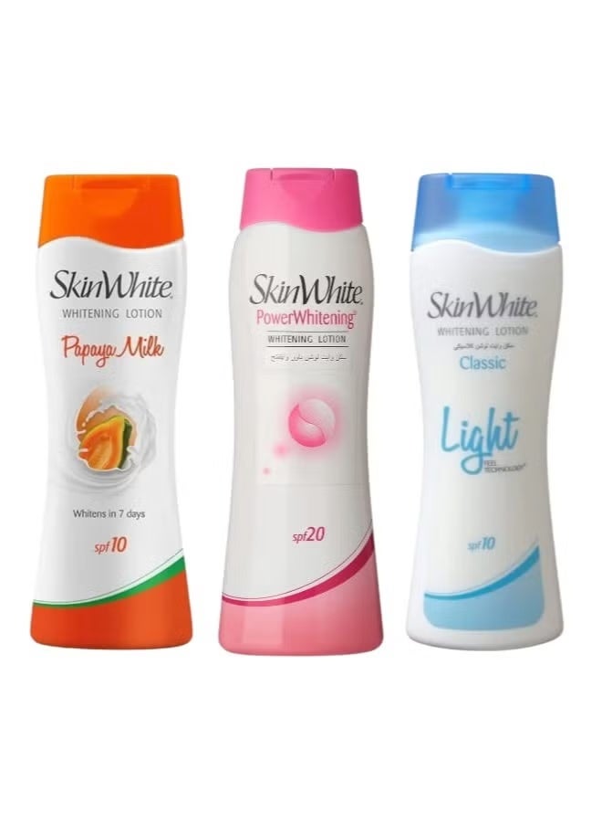 skin white Power Whitening Papaya & Classic Whitening Lotion SPF 20 2 x 10 3 x 200ml