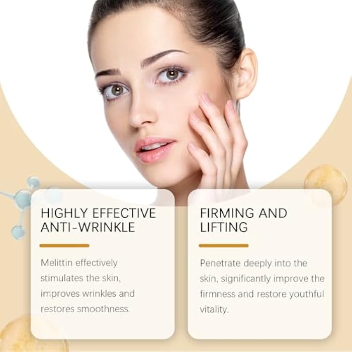 FYEBOO Bee Venom Moisturiser Cream Wrinkle Removal & Firming, Anti-Aging Eye & Face Bee Venom Skin Treatment Cream (2 Packs, 0.71Oz) - Image 2
