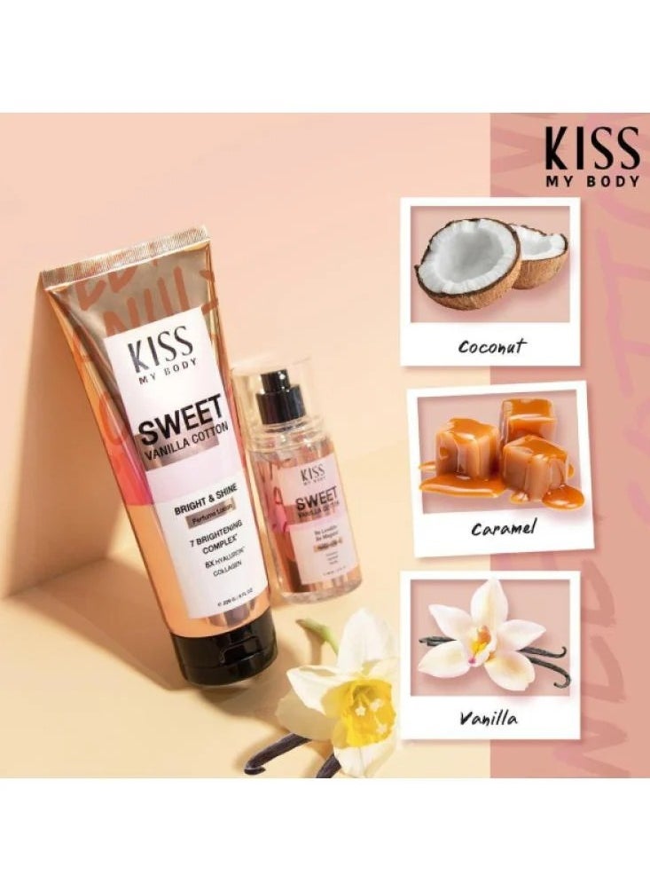 KISS MY BODY Perfume Lotion Sweet Vanilla Cotton 226 g.  - Image 2