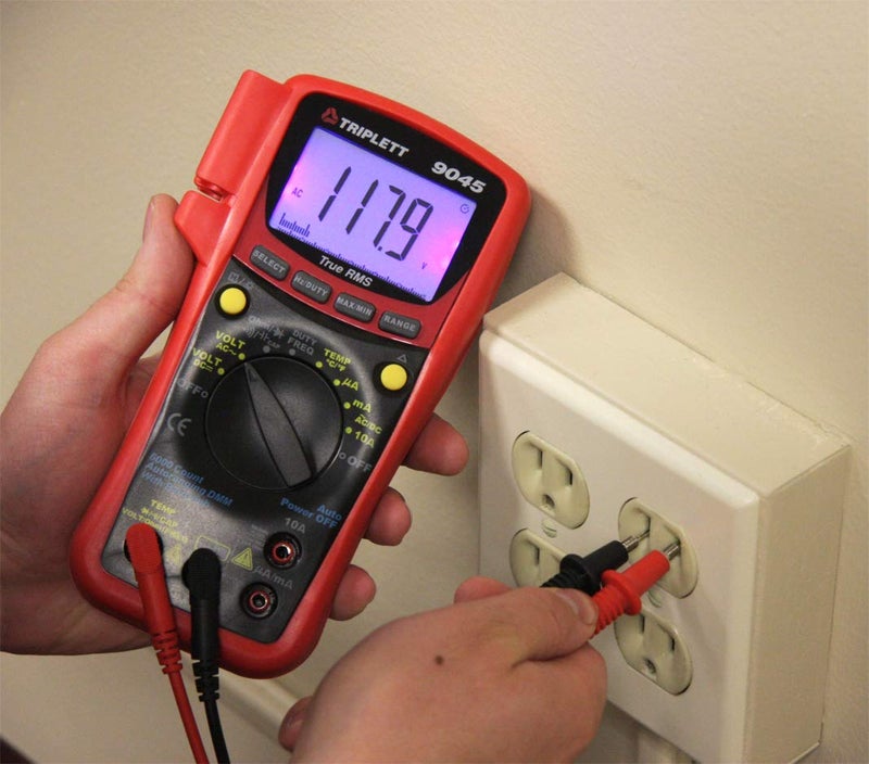 Triplett 9045 True RMS 6000 Count Digital Multimeter - AC/DC Voltage, AC/DC Current, Resistance, Continuity, Diode Test, and Capacitance - Image 4