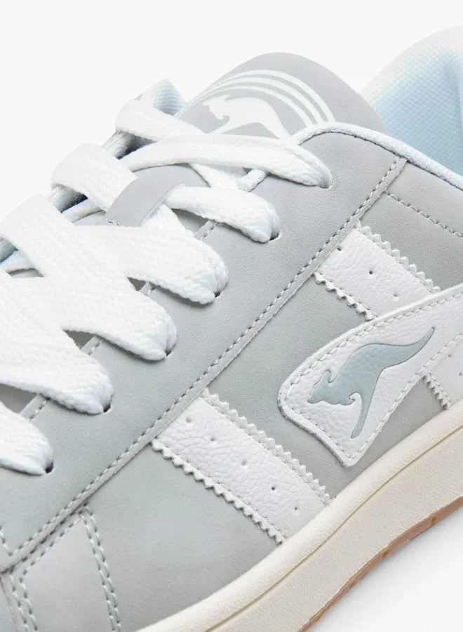 kangaROOS Men's Logo Detail Sneakers With Lace-Up Closure