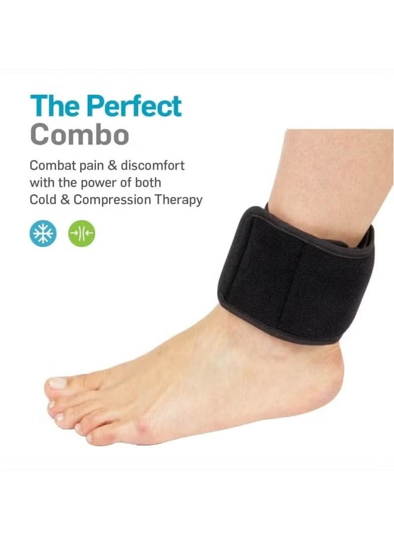JOGAMS Hot and Cold Therapy Wrap Reusable Gel Ice Pack with Compress Band for Pain Relief Sports Injuries Foot Ankle Wrist Elbow Hand - Image 4