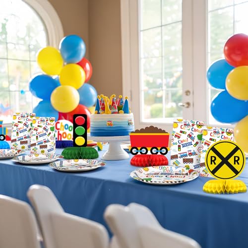 BonBeeDesign Train Party Favors Candy Bags with Stickers - Train Goodie Gift Treat Bags - Train Themed Birthday Party Supplies - Image 5