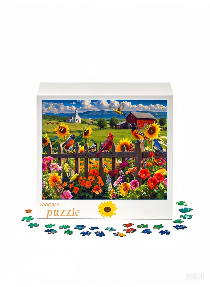 1000 قطعة اللغز | المناظر الطبيعية الخلابة بانوراما البلد | حزب اللغز | مناسبة للبالغين والعائلات - Image 2