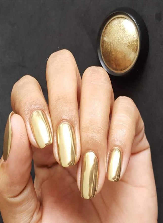 IHEOJAOC 2 Boxes Nail Chrome Powder- Golden Silver for Nails Glitters Mirror Laser Neon Powder Aurora Powder Decoration with Eyeshadow Sticks - Image 2