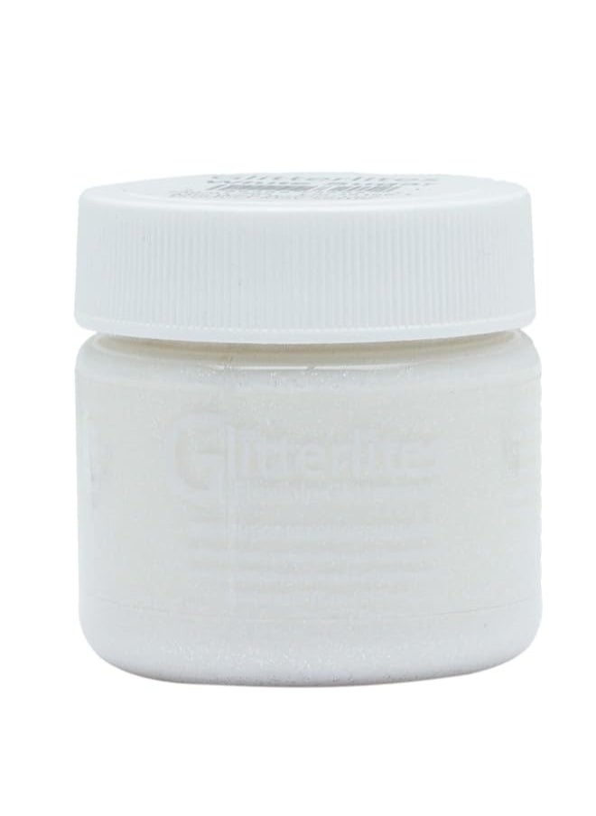 Angelus - Angelus Glitterlites Flexible Leather Paint White Sugar for Shoes, Boots, Jackets, &More - Image 1