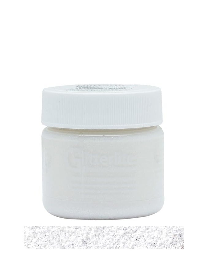 Angelus - Angelus Glitterlites Flexible Leather Paint White Sugar for Shoes, Boots, Jackets, &More - Image 1