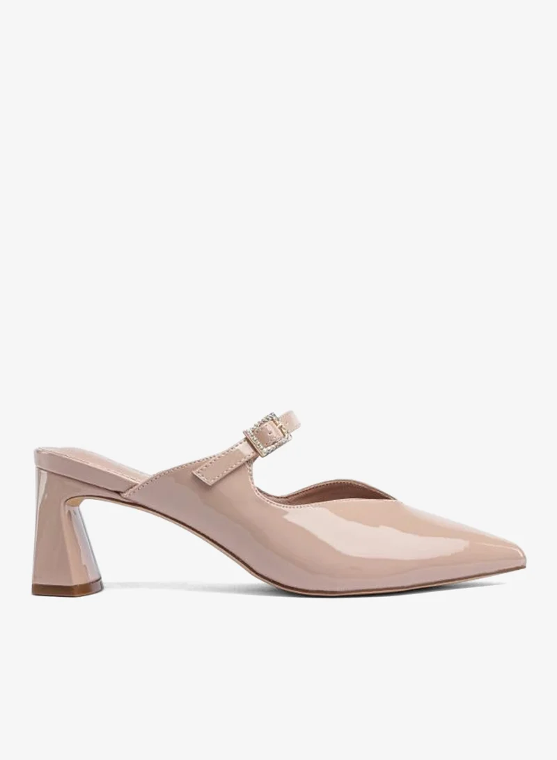 فايور Pointed-Toe Buckle Pump AJ 002