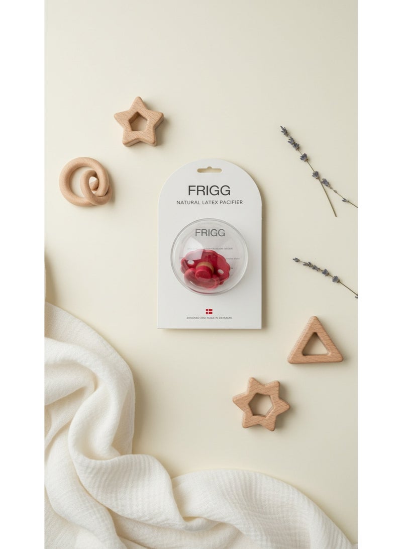 FRIGG Natural Latex Baby Pacifier | Size 1 (0–6 Months) | BPA-Free, Orthodontic Soother | Designed & Made in Denmark - Image 2