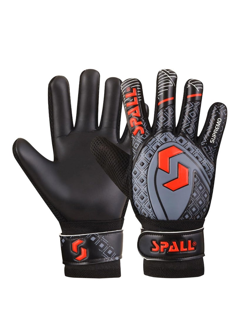 سبال قفازات حارس المرمى قبضة قوية مع حماية مزدوجة للمعصم والعمود الفقري للإصبع تمنع الإصابات من أجل أقوى عمليات الإنقاذ قفازات تدريب حارس المرمى للشباب والكبار - Image 1