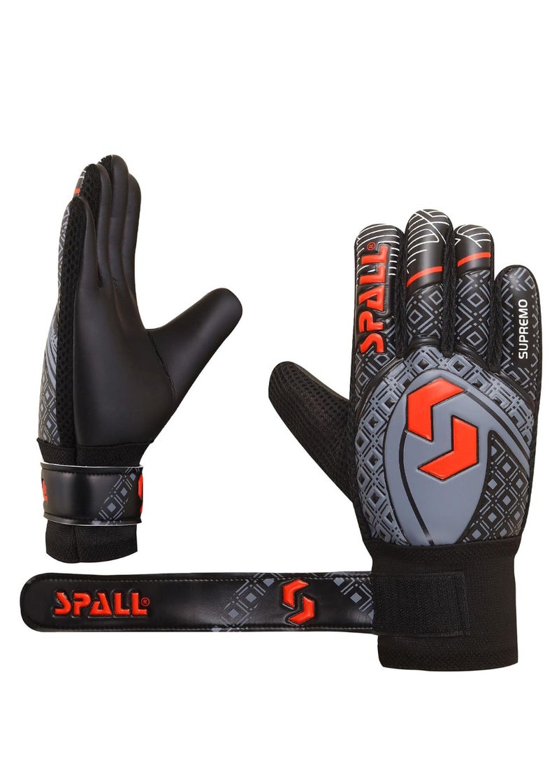 سبال قفازات حارس المرمى قبضة قوية مع حماية مزدوجة للمعصم والعمود الفقري للإصبع تمنع الإصابات من أجل أقوى عمليات الإنقاذ قفازات تدريب حارس المرمى للشباب والكبار - Image 2