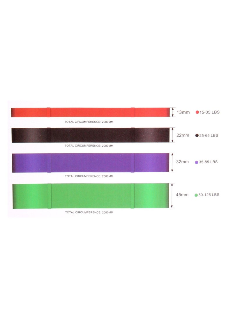 4-Pack Multi-Level Resistance Bands Set | Heavy Duty Pull Up Assist & Workout Bands for Fitness