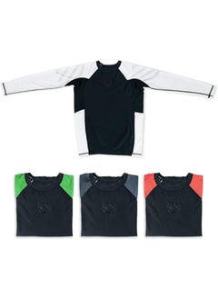 Sanabul  Kids Long Sleeve Rash Guard – Comfortable, Durable, SPF 50 Protection | Perfect Fit for BJJ, MMA & More | Boys & Girls (White, Large)  - Image 1