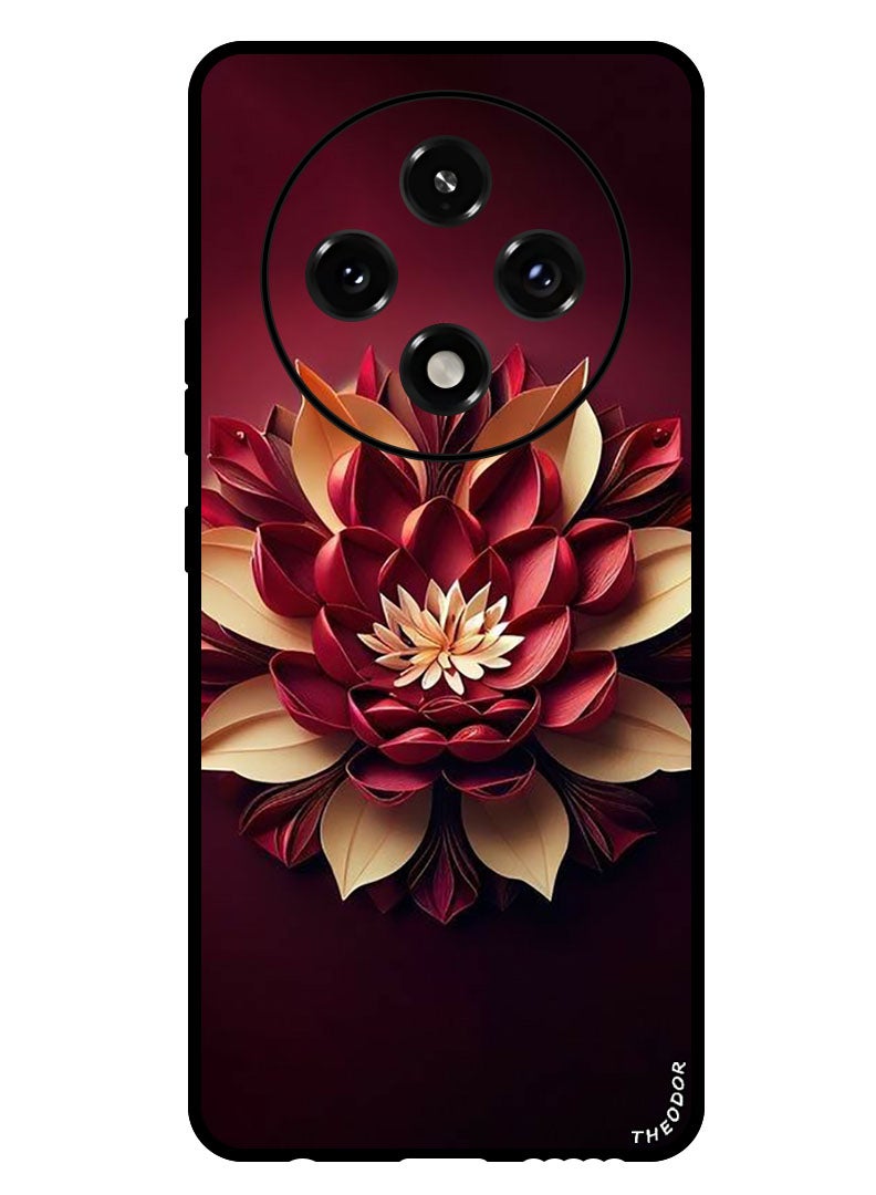Theodor Protective Case Anti Scratch Shock Proof Bumper Cover For Oppo A3 Pro Flower Abstract 2 - Image 1