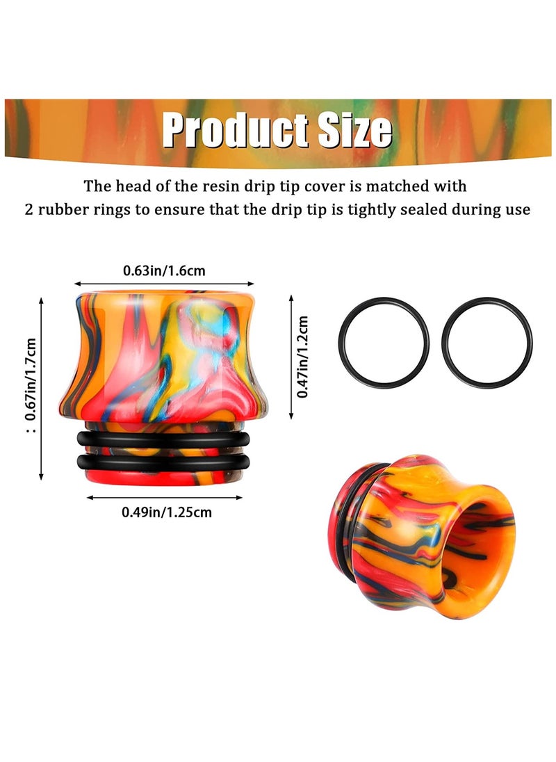 KASTWAVE - 810 Drip Tip, Resin Replacement Standard Wide Bore Drip Tip Cover Connector for Ice Maker, Coffee Machine Favors - 6 Pcs - Image 1
