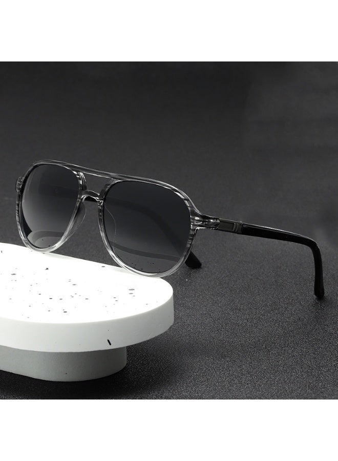 Anna Fashionable Double Beam UV Protection Pilot Sunglasses - Image 2