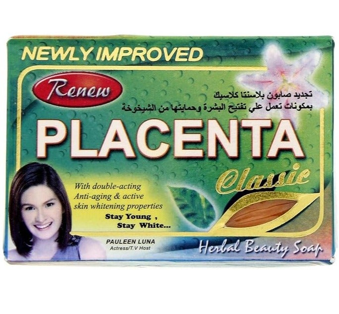 Renew 2 Pcs of Placenta Soap With double-acting Anti-aging & active skin Whitening Properties 2X135g2X 135g - Image 2