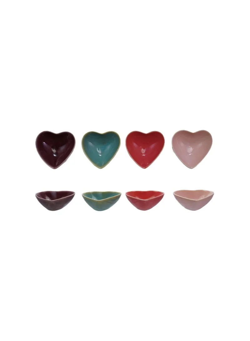 The Saffron Souk Heart Shaped Trinket Dish- Blue